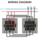 3-gang 2-way mechanical switch module - BLACK