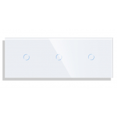 3x Touch Glass Panel (1+1+1) -WHITE