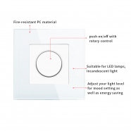 Mechanical Dimmer 500W -WHITE