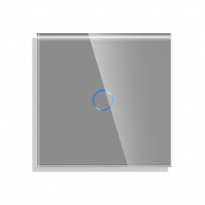 Стъклен панел за единичен сензорен ключ -СИВ