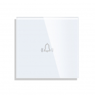 Touch Door Bell Switch Glass Panel- WHITE